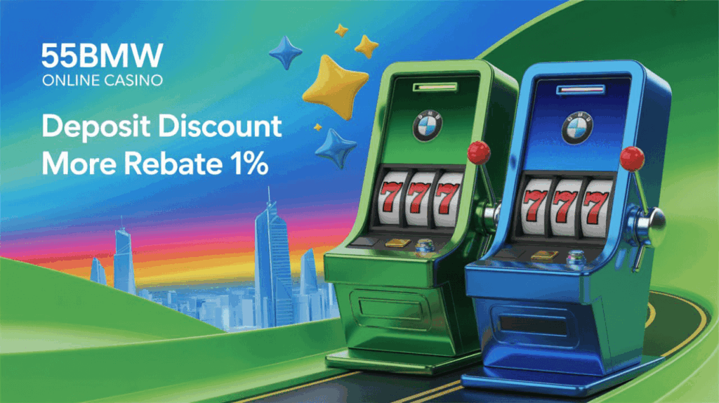 55bmw Online Casino Deposit Discount More Rebate 1%