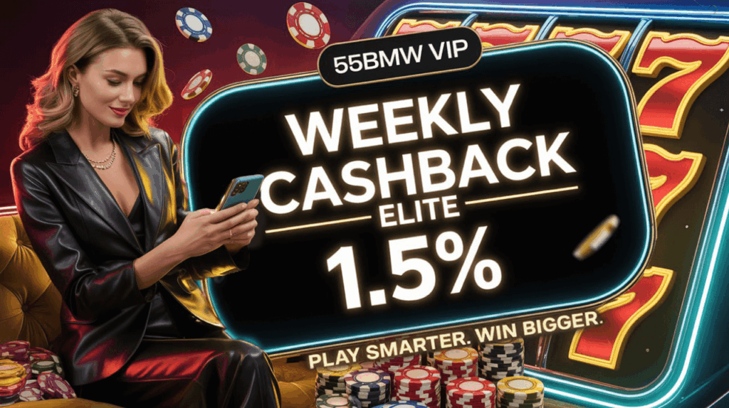 55BMW VIP – Weekly Cashback Elite 1.5%