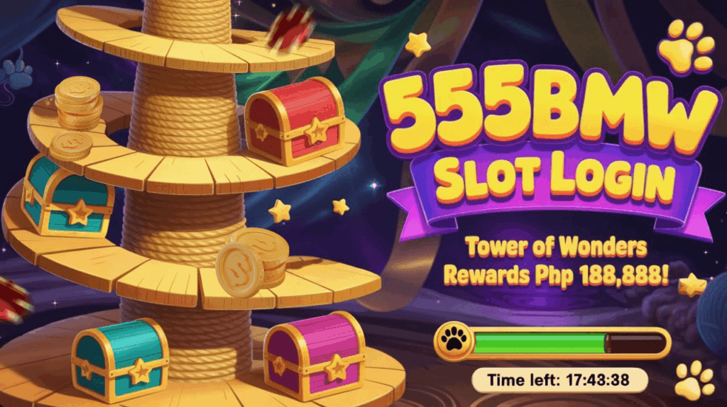 555bmw Slot Login – Tower of Wonders Rewards PHP 188,888!